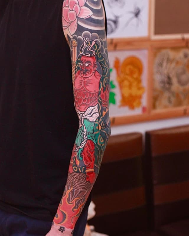 Japanese (Irezumi) tattoo by TRADITIONAL TATTOO LILLE