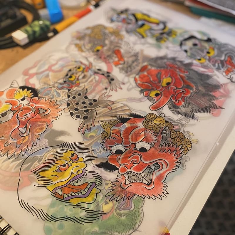 Japanese (Irezumi) tattoo by TRADITIONAL TATTOO LILLE
