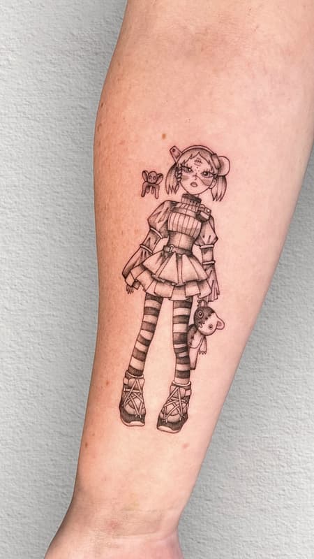 Illustrative tattoo by 𝙎𝙃𝙀𝙇𝙇 𝙏𝘼𝙏𝙏𝙎