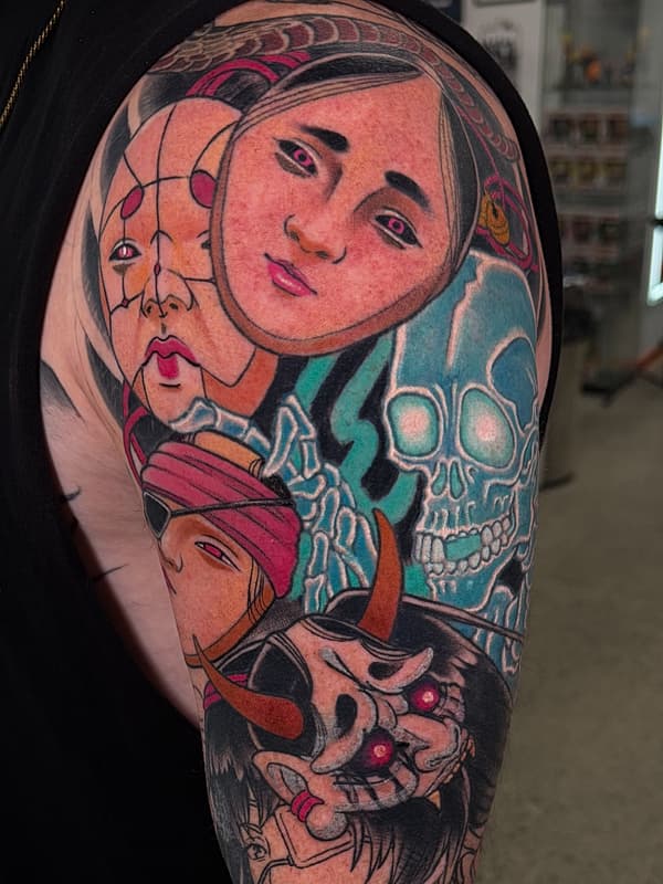 Tattoo by Brock Fidow | Japanese/Anime tattoos 