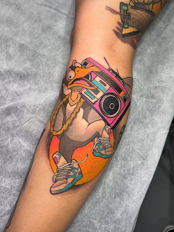 Neo-Traditional tattoo by The Leisure Bandit