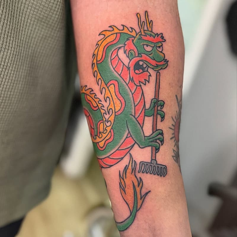 Cartoon tattoo by 𝐒𝐞𝐳𝐳𝐭𝐚𝐭𝐭𝐨𝐨 | Adelaide tattoo artist