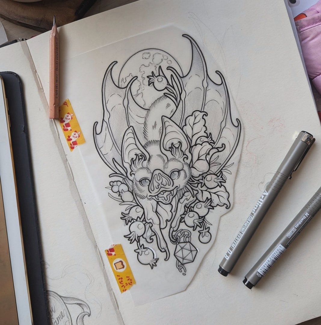 Illustrative tattoo by Will 
