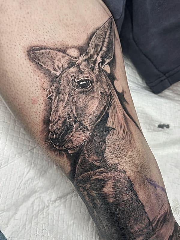 Blackwork tattoo by Teneille/ Neil