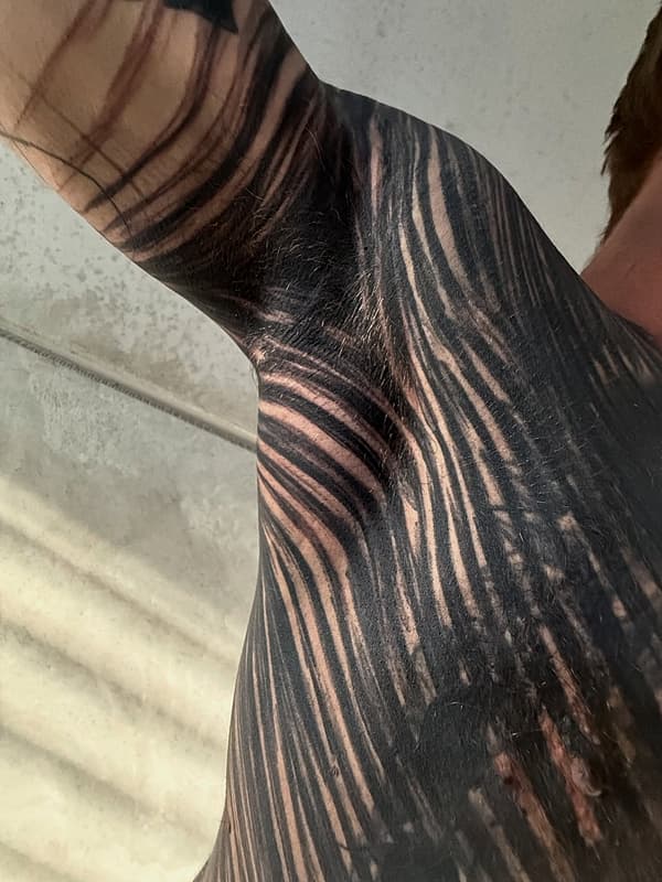 Blackout tattoo by Rilla Naycha