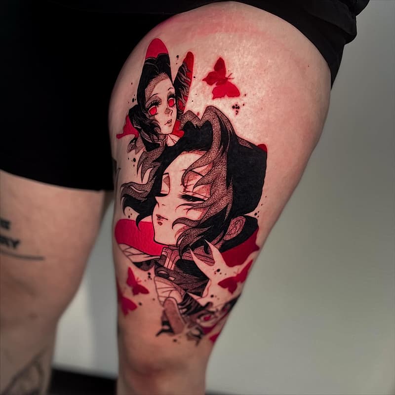 Anime tattoo by Alyssa