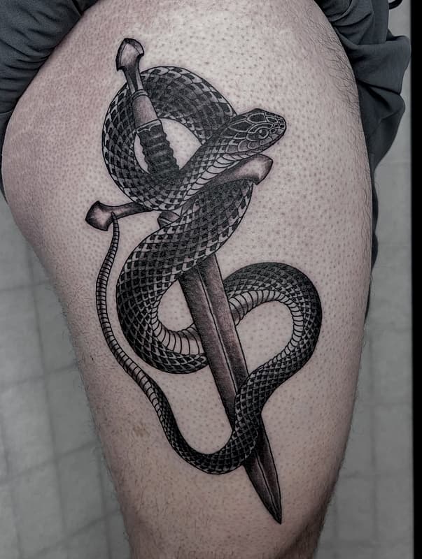 Illustrative tattoo by JESSE PETRIE