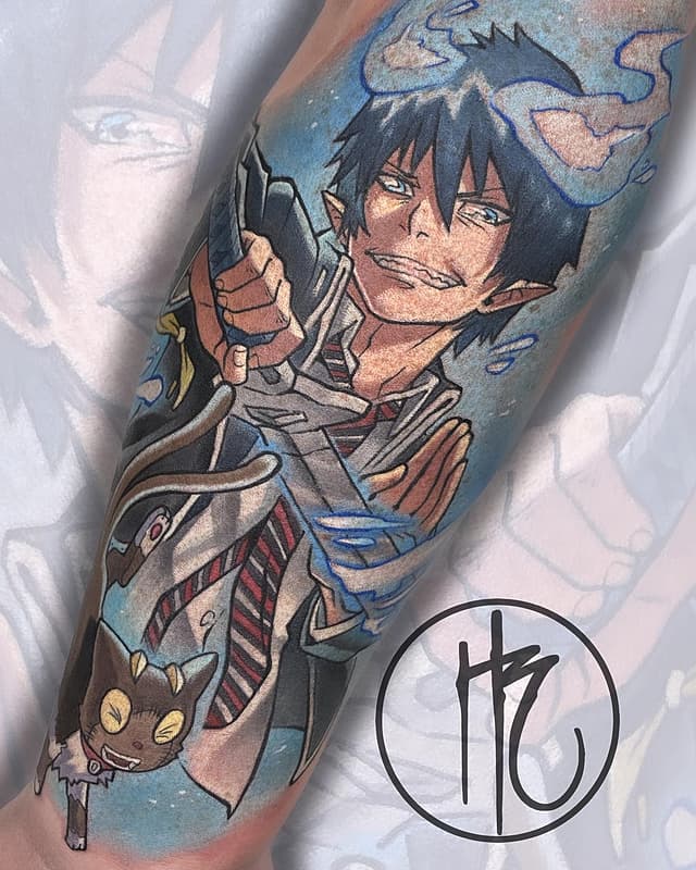 Anime tattoo by Hayden Rams