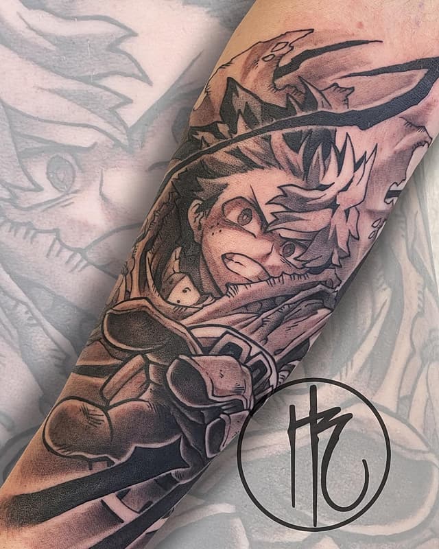 Anime tattoo by Hayden Rams