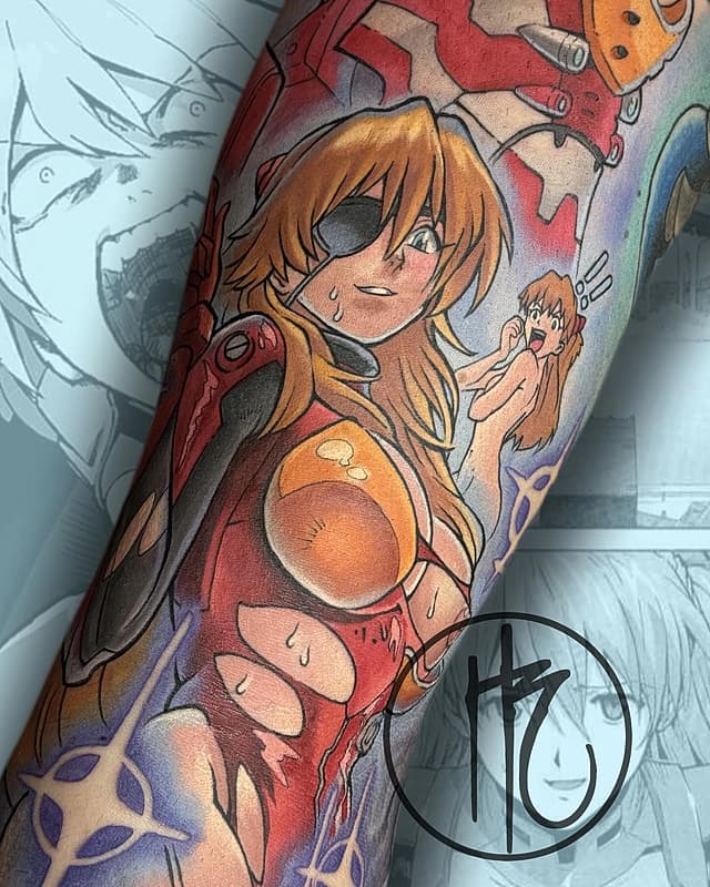 Anime tattoo by Hayden Rams