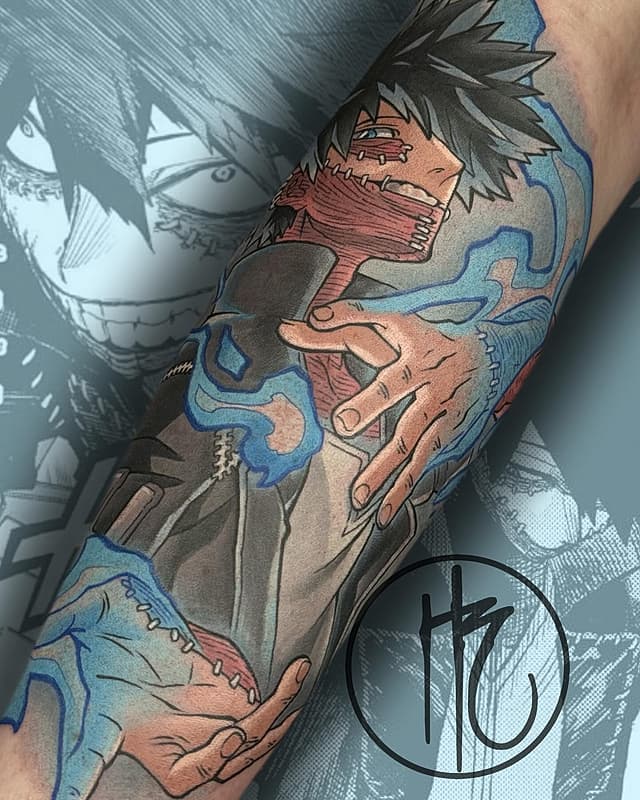 Anime tattoo by Hayden Rams
