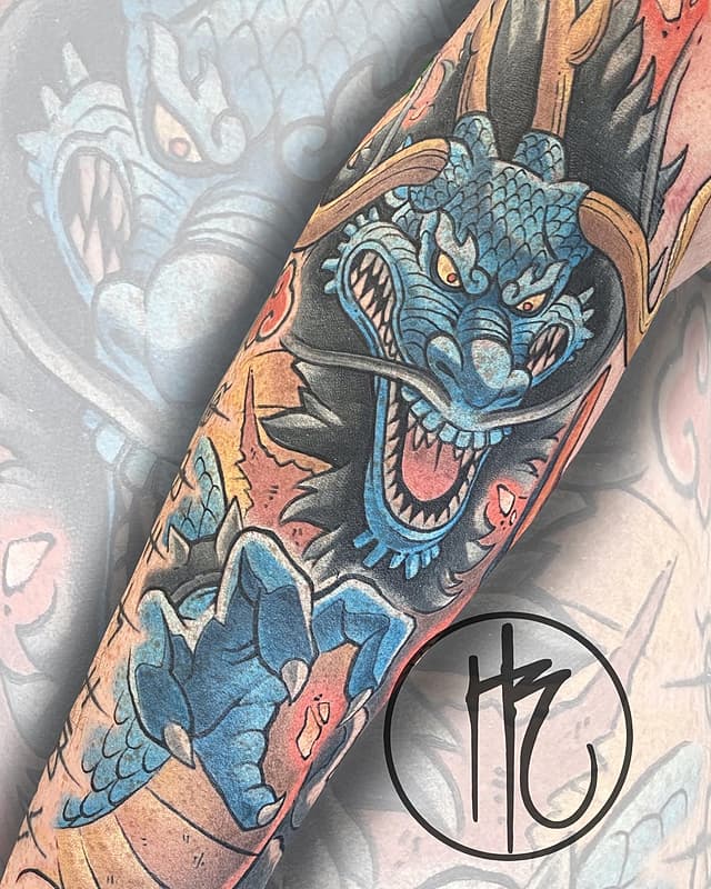 Anime tattoo by Hayden Rams