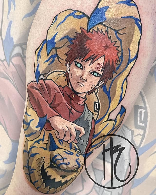 Anime tattoo by Hayden Rams