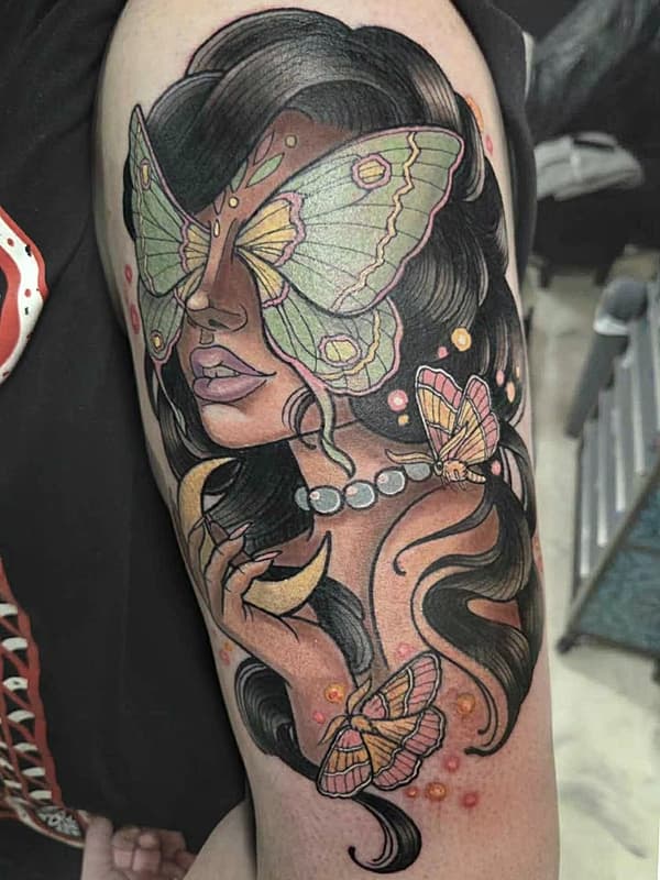 Neo-Traditional tattoo by Haileii Tattoos