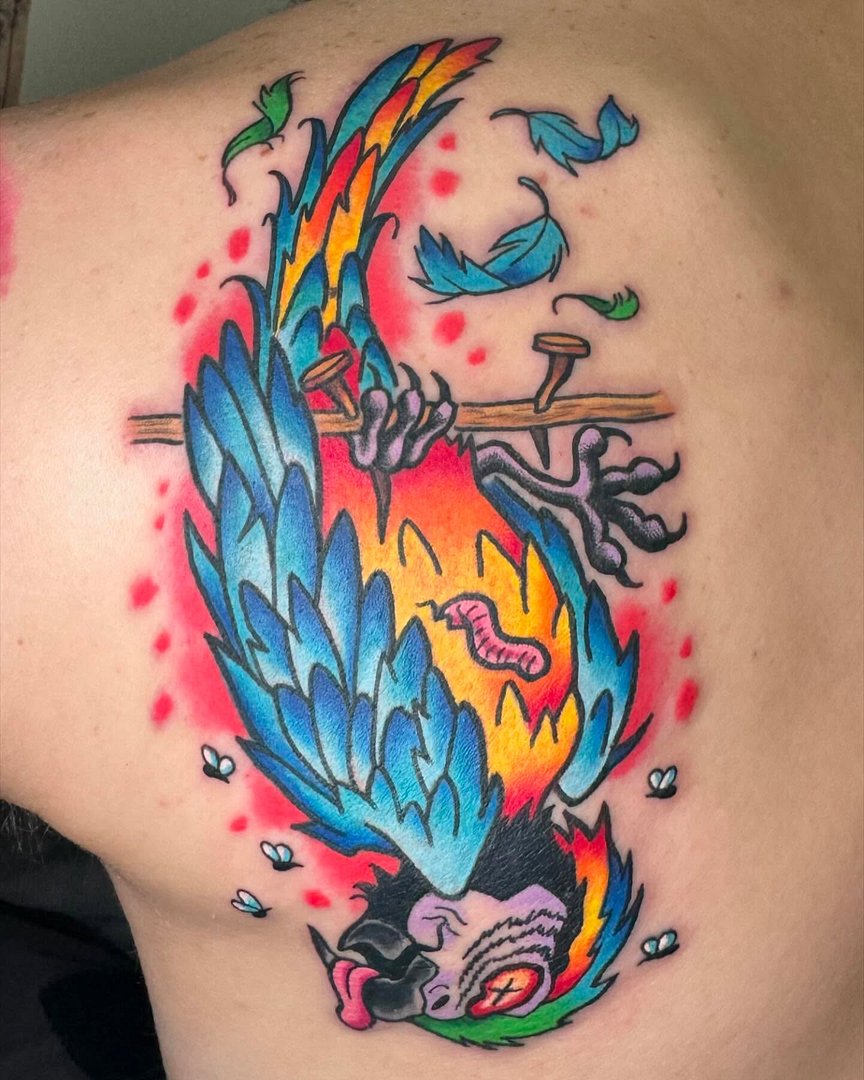 Cartoon tattoo by Samira Helmy