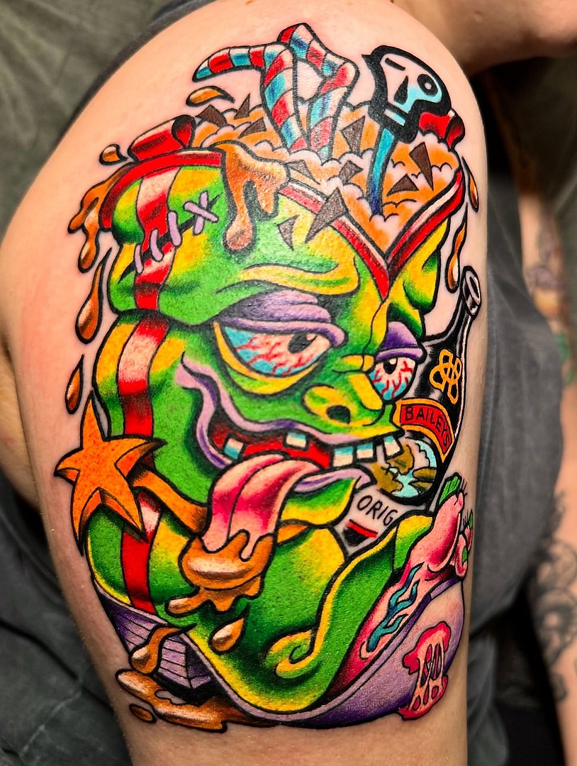 Cartoon tattoo by Samira Helmy