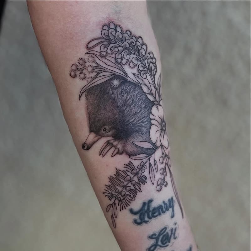 Blackwork tattoo by Cara Rose