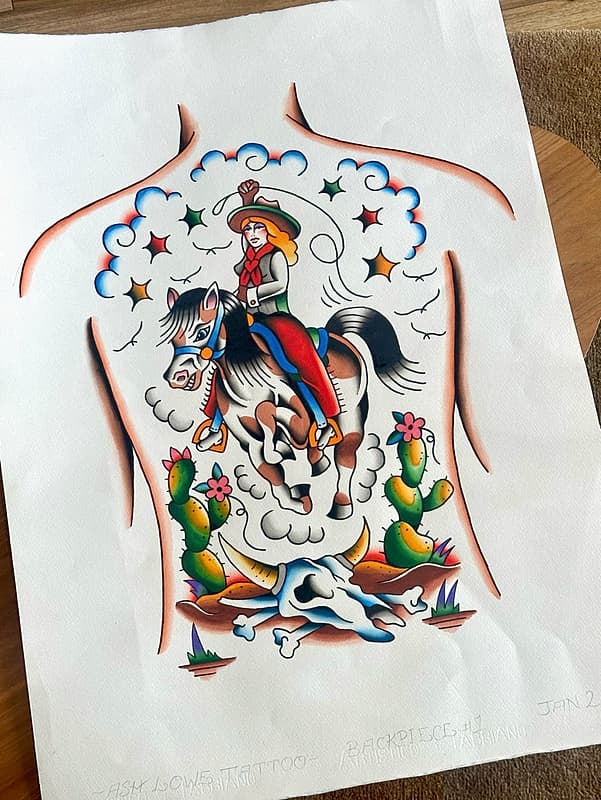 American Traditional tattoo by ASH LOWE - TRADITIONAL TATTOOS - SYDNEY, AUSTRALIA