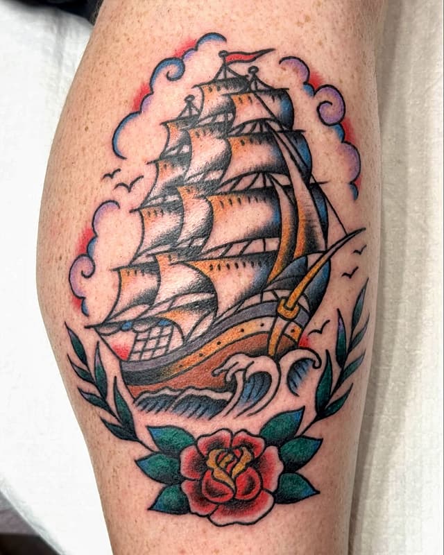 American Traditional tattoo by ASH LOWE - TRADITIONAL TATTOOS - SYDNEY, AUSTRALIA