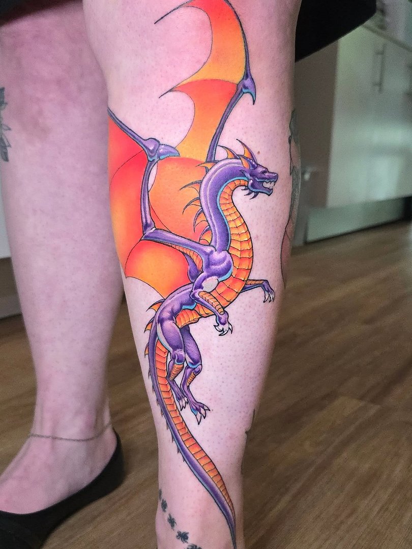 Illustrative tattoo by Grinz