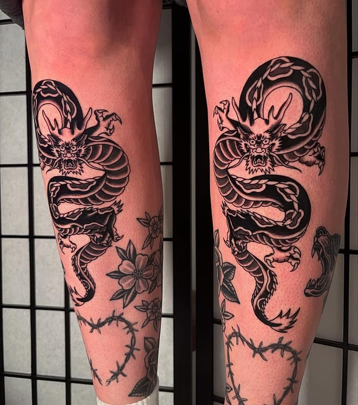 American Traditional tattoo by Courtney Anderson