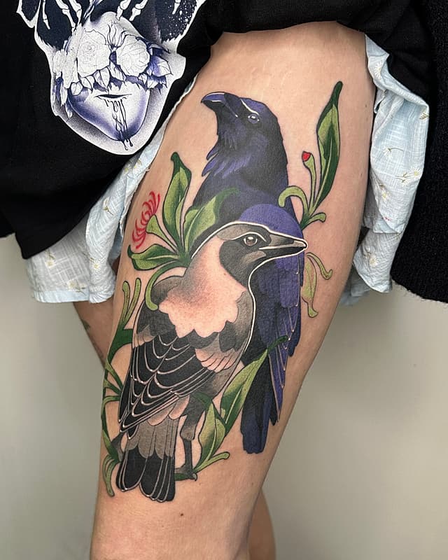 Tattoo by Zenna Lugosi 🐦‍⬛ in Fitzroy