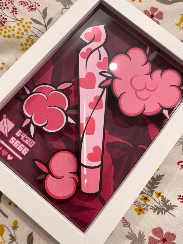 Limited Edition 🌶️ Flora shadow box art.