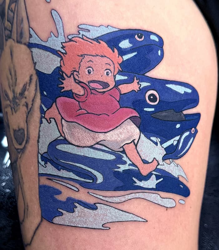 Anime tattoo by Alex Heart