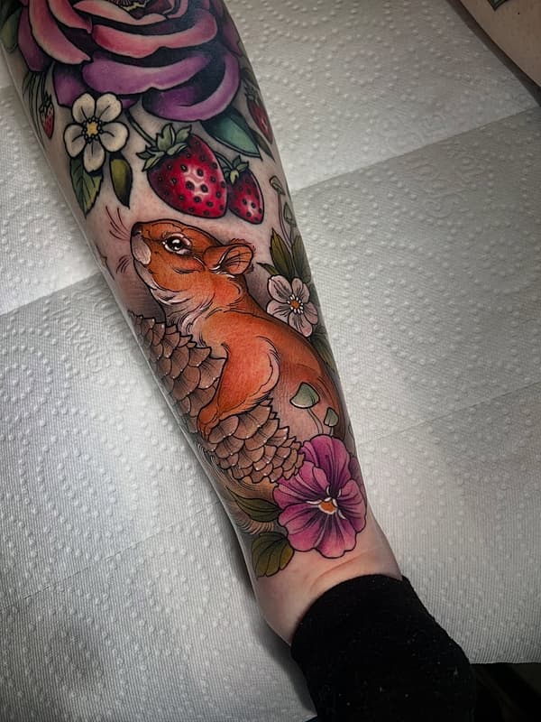 Botanical tattoo by Sam Read Tattoos