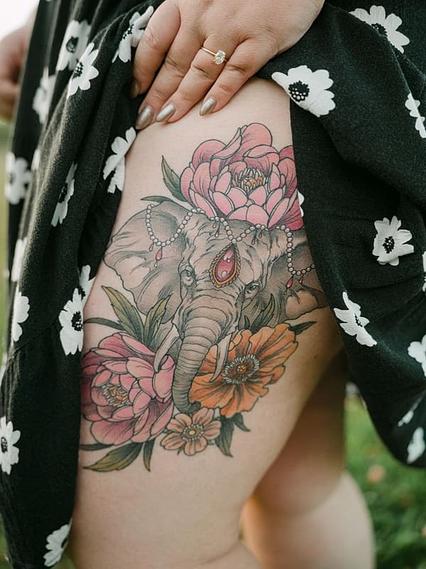 Botanical tattoo by Sam Read Tattoos