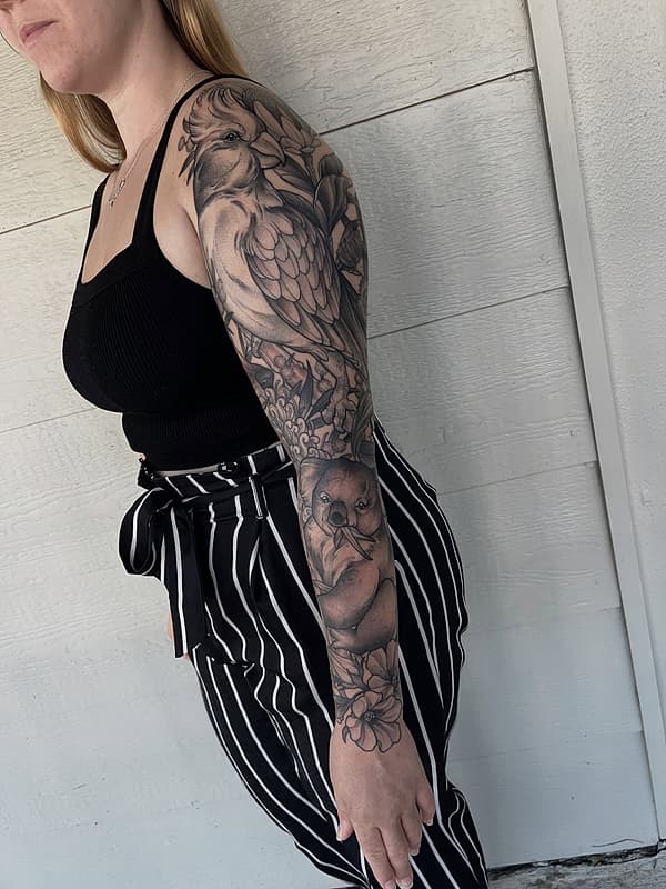Botanical tattoo by Sam Read Tattoos