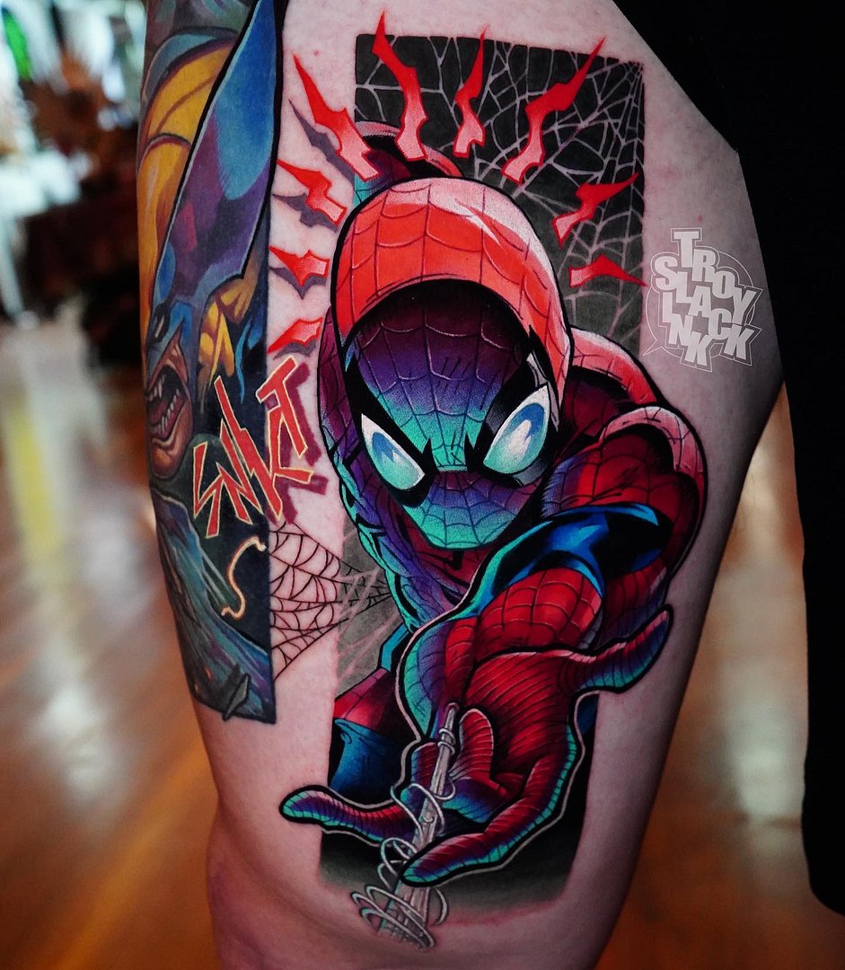 Anime tattoo by Troy Slack