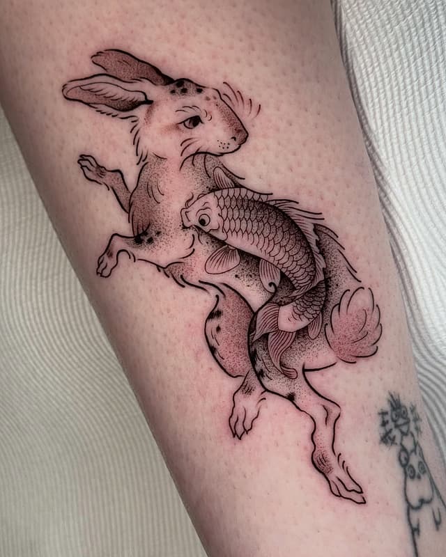 Fineline tattoo by Ruby Black
