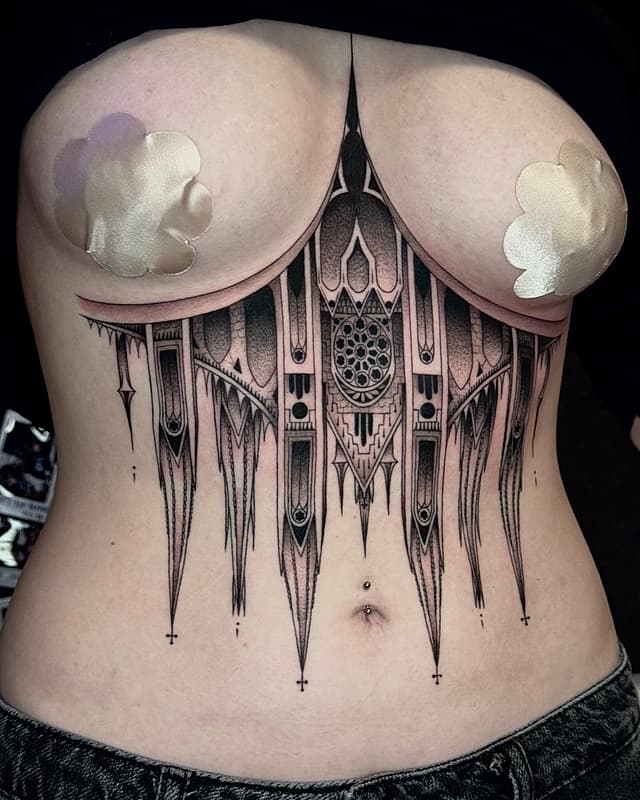 Fineline tattoo by Ruby Black