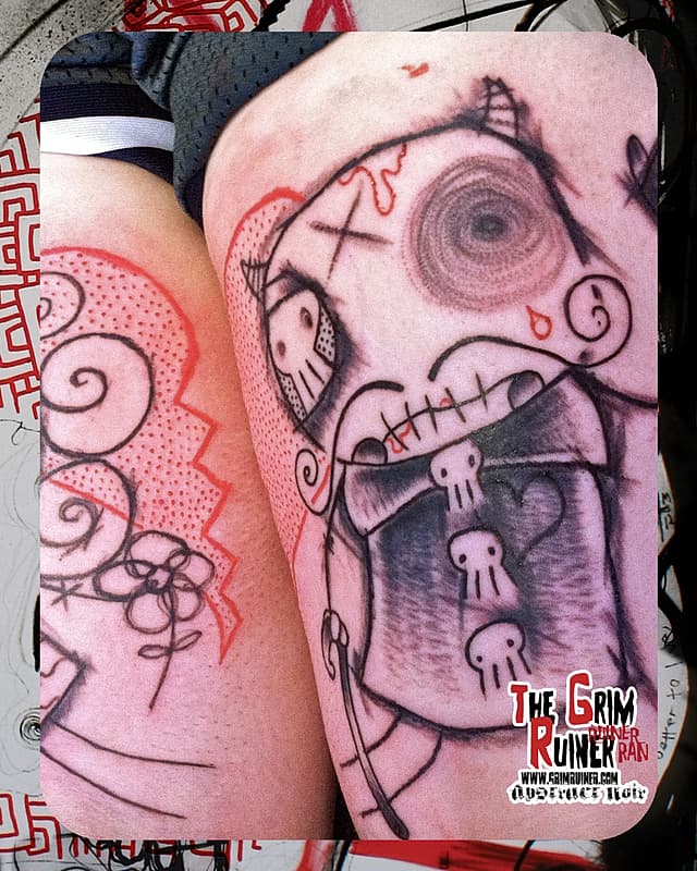 Abstract tattoo by 𝔗𝔥𝔢 𝔊𝔯𝔦𝔪𝔯𝔲𝔦𝔫𝔢𝔯 | 𝔗𝔞𝔱𝔱𝔬𝔬𝔦𝔫𝔤