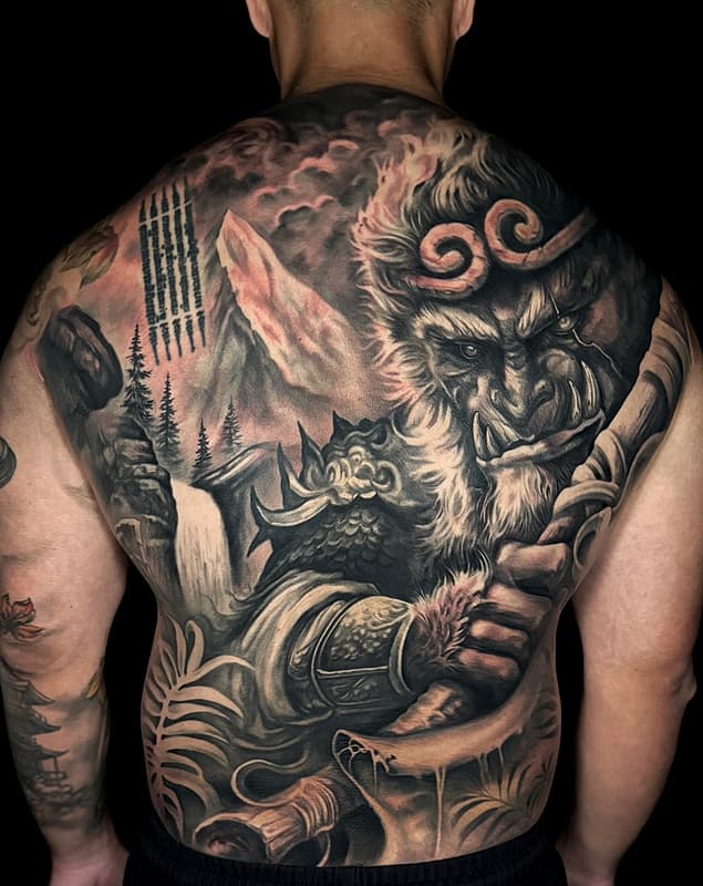 Realism (black & grey) tattoo by JAKE GLOVER • SYDNEY DARK REALISM TATTOOS •