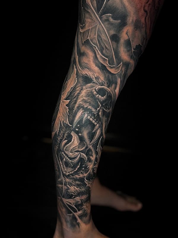 Realism (black & grey) tattoo by JAKE GLOVER • SYDNEY DARK REALISM TATTOOS •