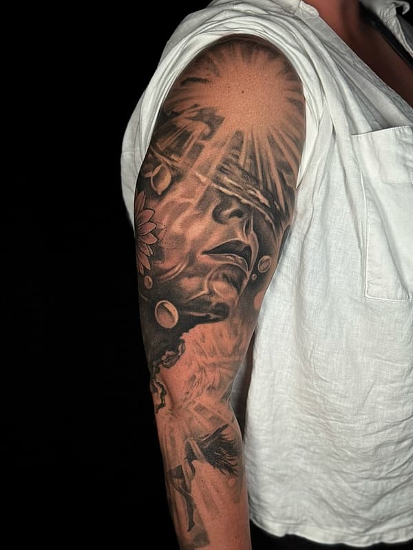 Tattoo by JAKE GLOVER • SYDNEY DARK REALISM TATTOOS •
