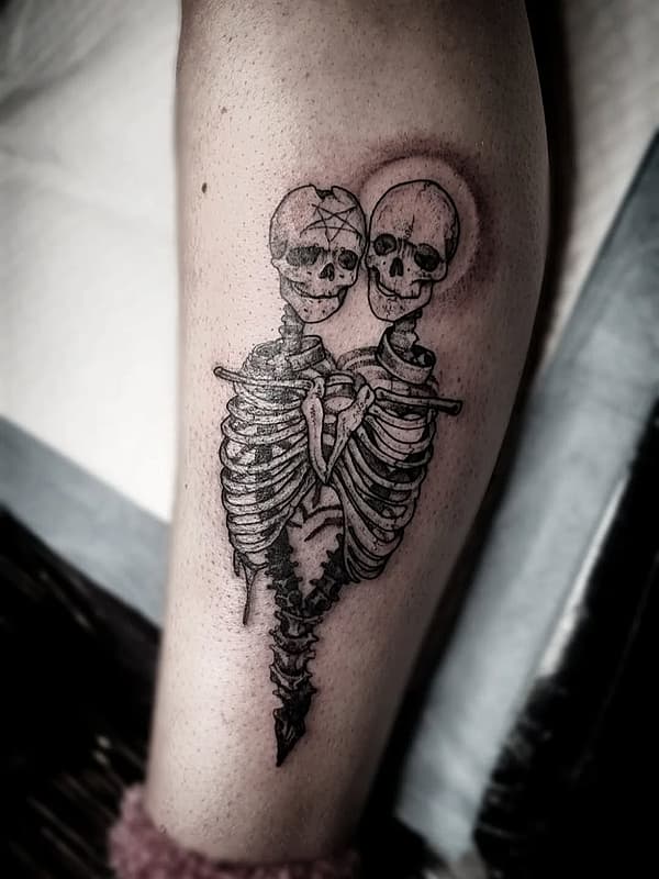Blackwork tattoo by Eliza Rose