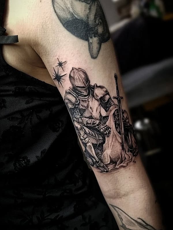 Blackwork tattoo by Eliza Rose