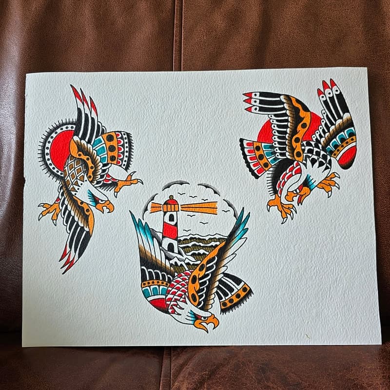 Traditional tattoo by Ian sanders tattoo 