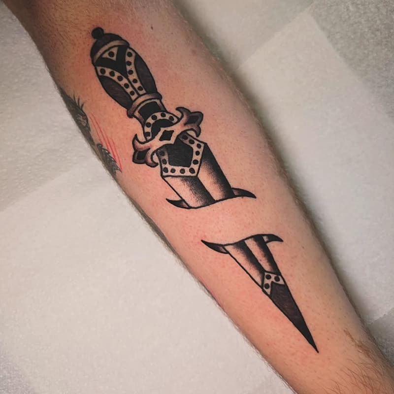 Traditional tattoo by Ian sanders tattoo 