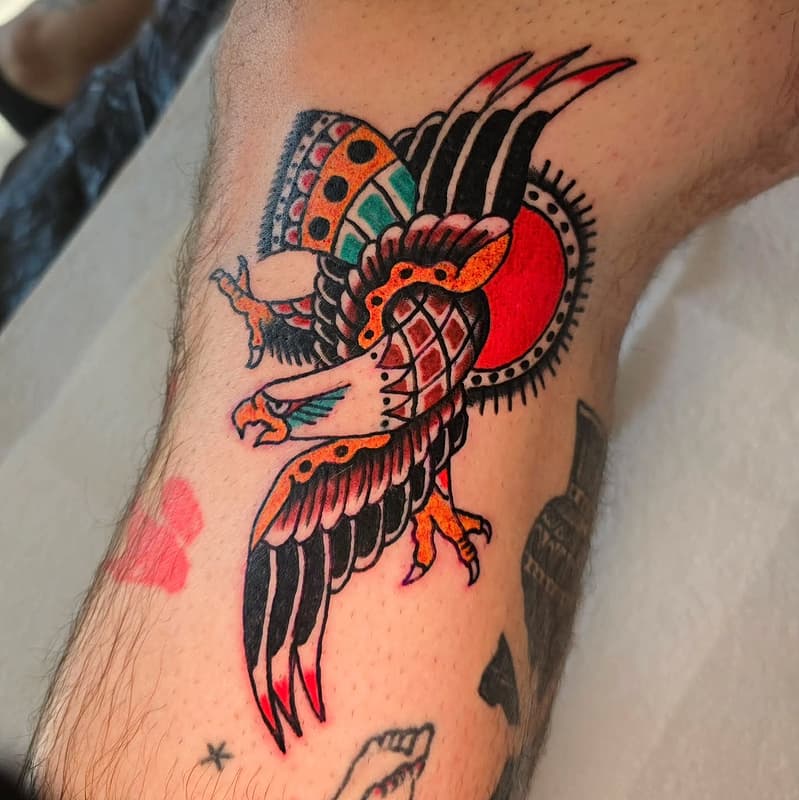 Traditional tattoo by Ian sanders tattoo 