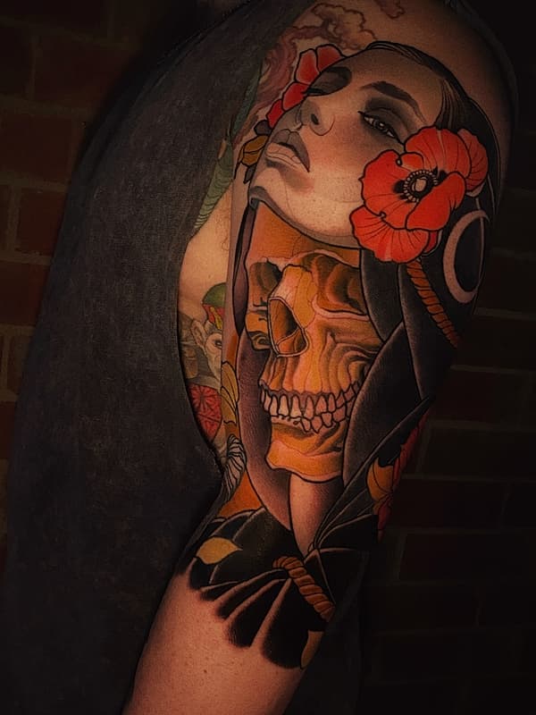 Neo-Traditional tattoo by ❖KARLOS❖