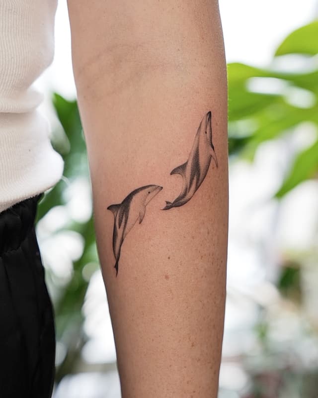 Fineline tattoo by Jane