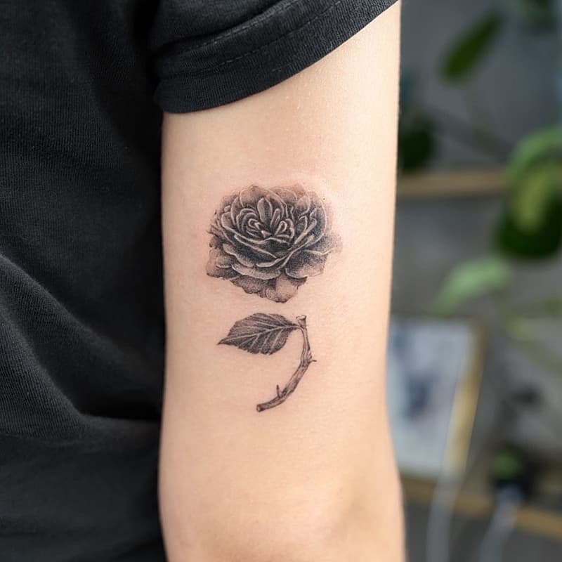 Fineline tattoo by Jane
