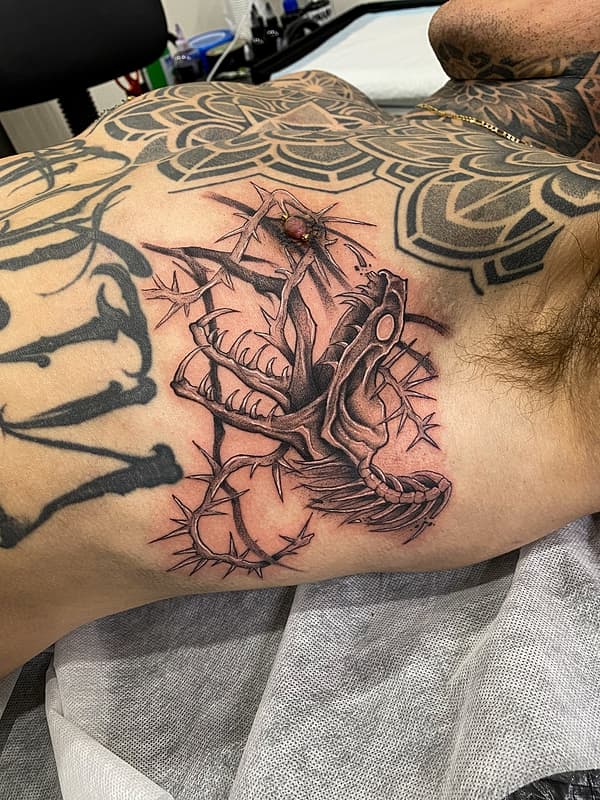 Blackwork tattoo by Craig Laidlaw
