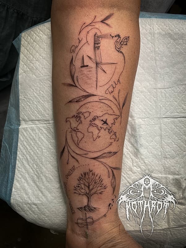 Blackwork tattoo by Craig Laidlaw