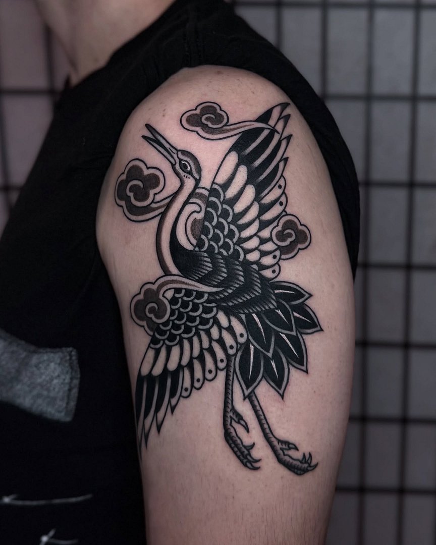 Traditional tattoo by 𝖘𝖆𝖒 𝖈𝖗𝖔𝖜𝖊 - Melbourne tattooer