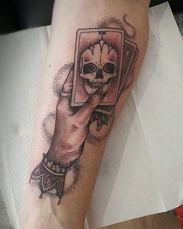 Illustrative tattoo by TBL Tattooer